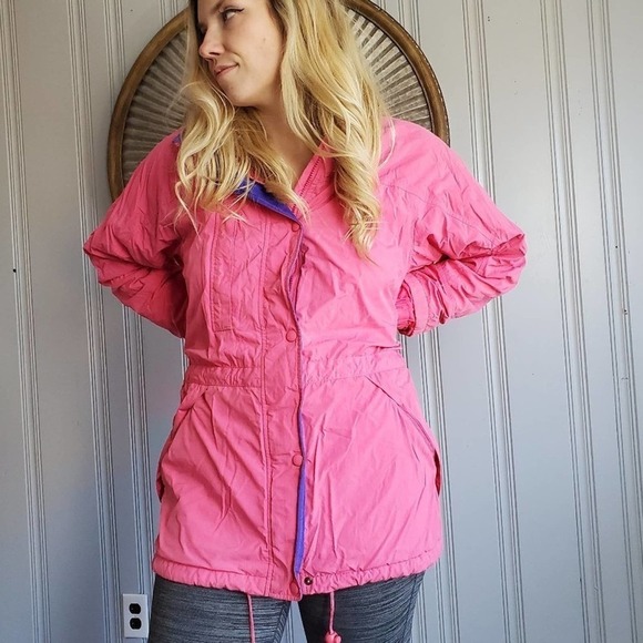 Vintage 80s Eddie Bauer Color Block Ski Jacket - Picture 1 of 11